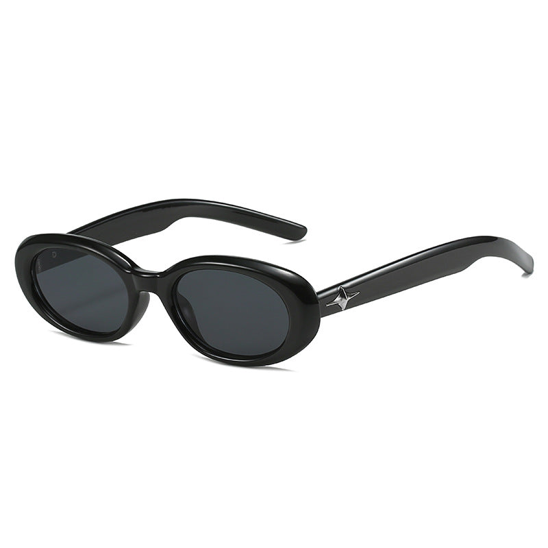 Wholesale PC Black Oval Sunglasses